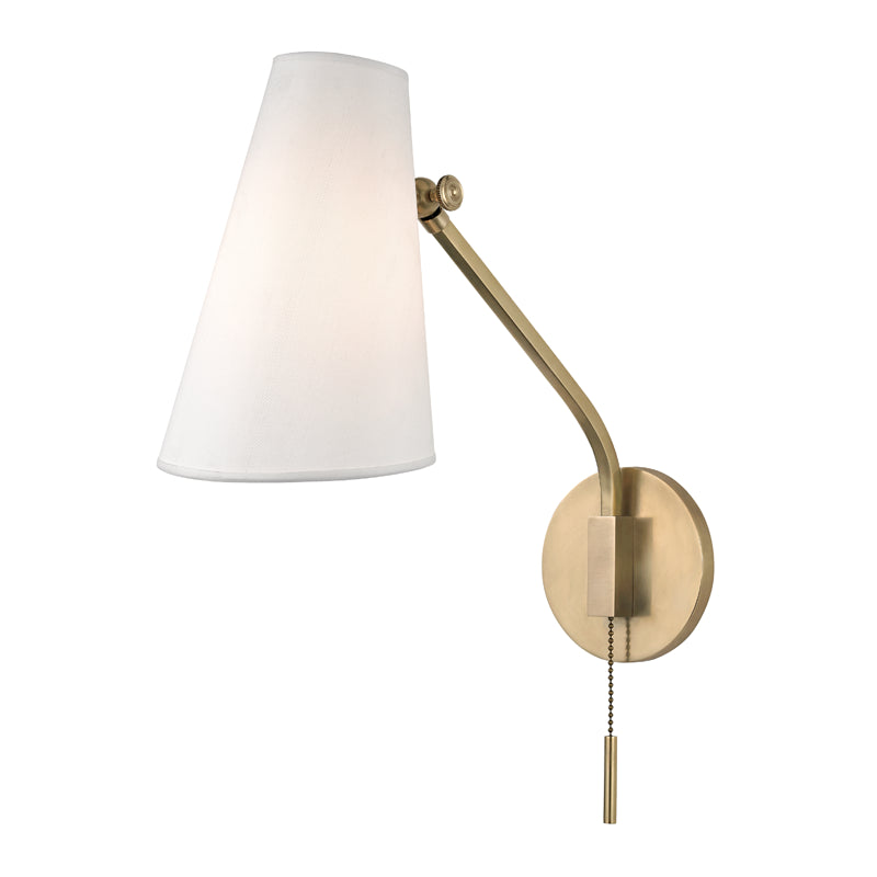Hudson Valley - 6341-AGB - One Light Swing Arm Wall Sconce - Patten - Aged Brass