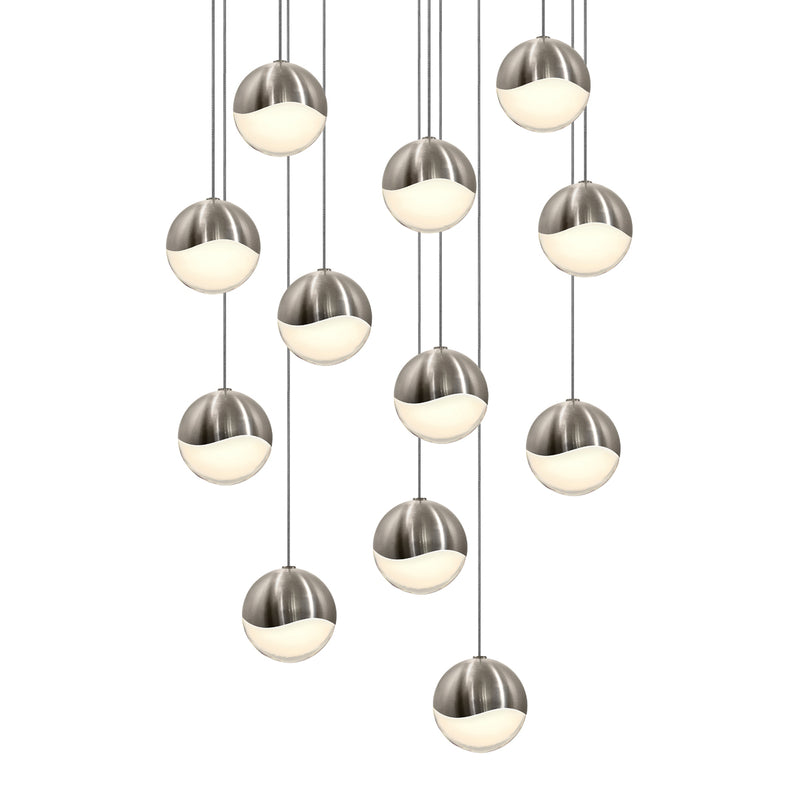 Sonneman - 2917.13-MED - LED Pendant - Grapes - Satin Nickel