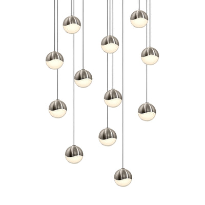 Sonneman - 2917.13-SML - LED Pendant - Grapes - Satin Nickel