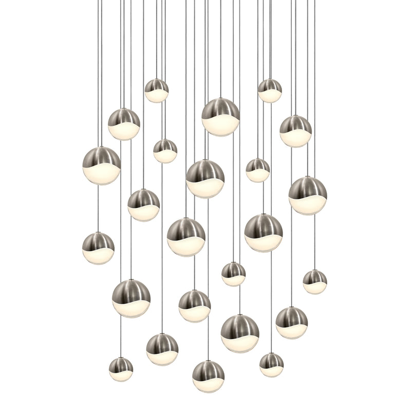 Sonneman - 2918.13-AST - LED Pendant - Grapes - Satin Nickel