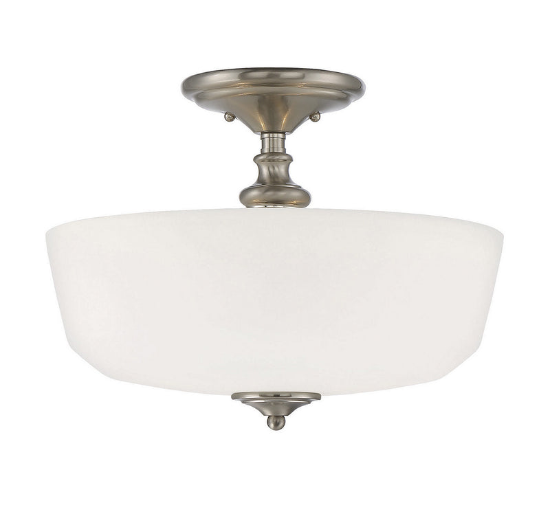 Savoy House - 6-6835-2-SN - Two Light Semi-Flush Mount - Melrose - Satin Nickel