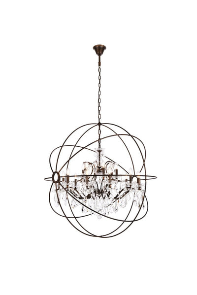 Elegant Lighting - 1130G43DB/RC - 18 Light Chandelier - Geneva - Dark Bronze