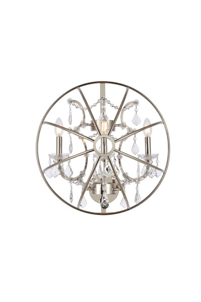 Elegant Lighting - 1130W21PN/RC - Three Light Wall Sconce - Geneva - Polished Nickel