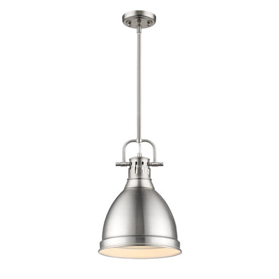 Golden - 3604-S PW-PW - One Light Pendant - Duncan PW - Pewter