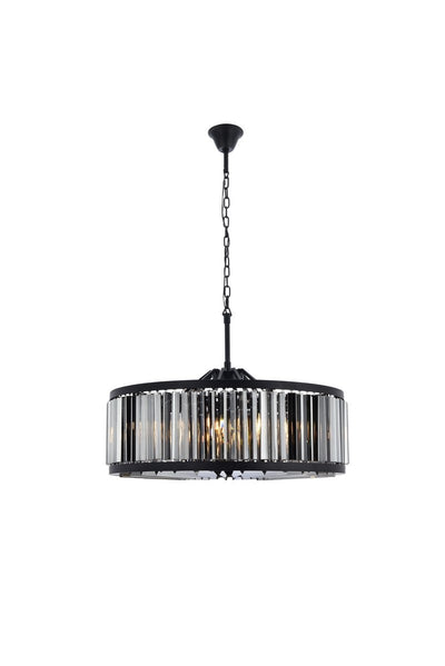 Elegant Lighting - 1203D35MB-SS/RC - Ten Light Chandelier - Chelsea - Matte Black