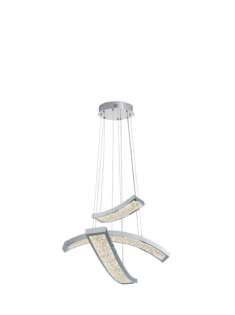 Kichler - 83496 - LED Pendant - Crushed Ice - Chrome