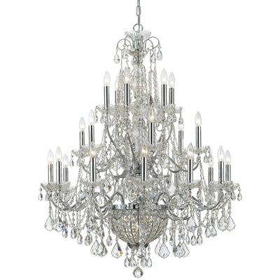 Crystorama - 3229-CH-CL-MWP - 26 Light Chandelier - Imperial - Polished Chrome