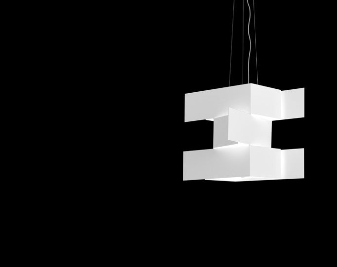 Estiluz - T-2935-76 - Two Light Pendant - Shadow - White