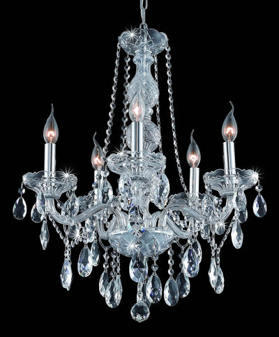 Elegant Lighting - 7955D21C/RC - Five Light Chandelier - Verona - Chrome