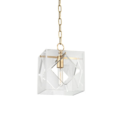 Hudson Valley - 5909-AGB - One Light Pendant - Travis - Aged Brass