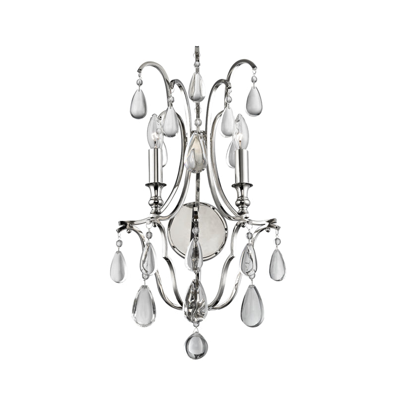 Hudson Valley - 9302-PN - Two Light Wall Sconce - Crawford - Polished Nickel