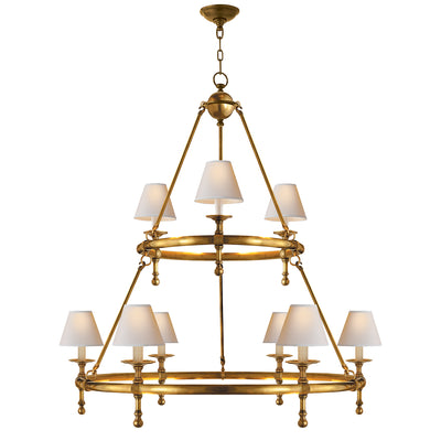 Visual Comfort Signature - SL 5813HAB-NP - Nine Light Chandelier - Classic2 - Hand-Rubbed Antique Brass