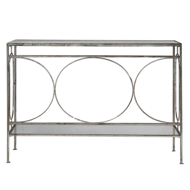 Uttermost - 24541 - Console Table - Luano - Antique Silver