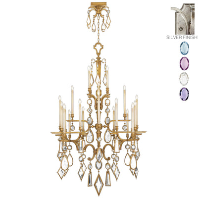Fine Art - 714040-1ST - 24 Light Chandelier - Encased Gems - Silver