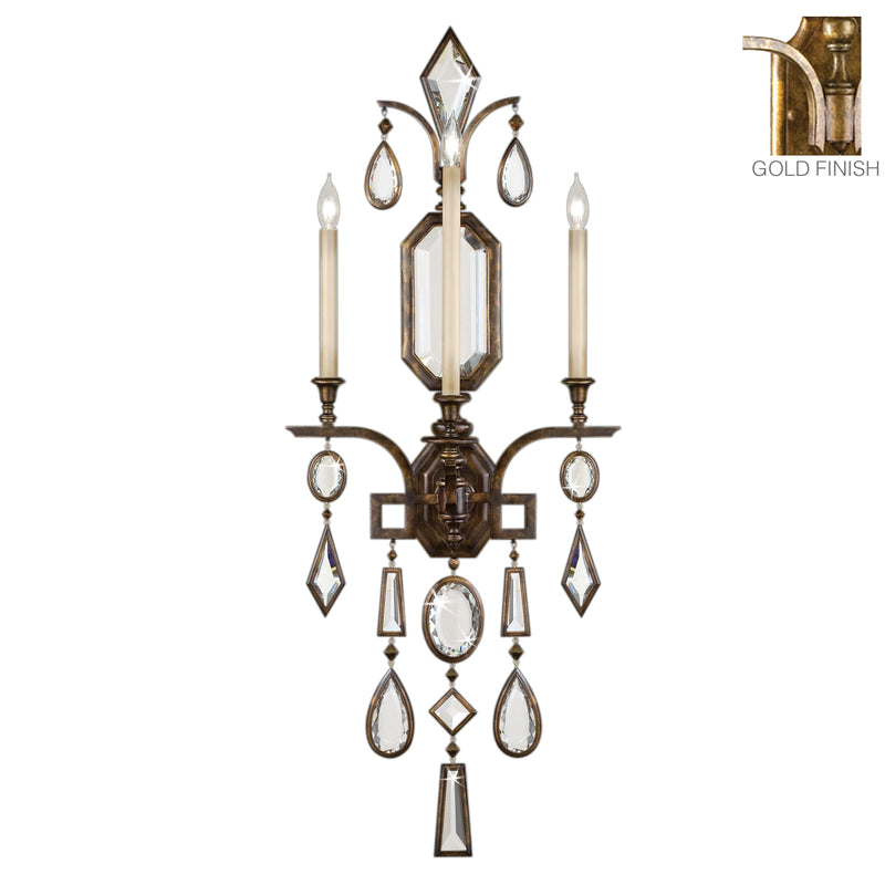 Fine Art - 727050-3ST - Three Light Wall Sconce - Encased Gems - Gold