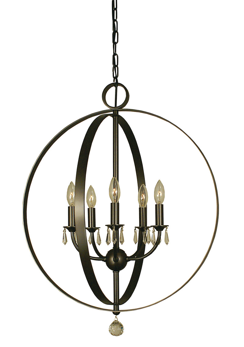 Framburg - 4375 MB - Five Light Chandelier - Constellation - Mahogany Bronze