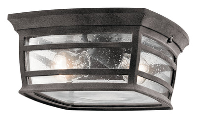 Kichler - 49277WZC - Two Light Outdoor Ceiling Mount - Wiscombe Park - Weathered Zinc