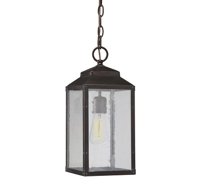 Savoy House - 5-342-213 - One Light Hanging Lantern - Brennan - English Bronze with Gold
