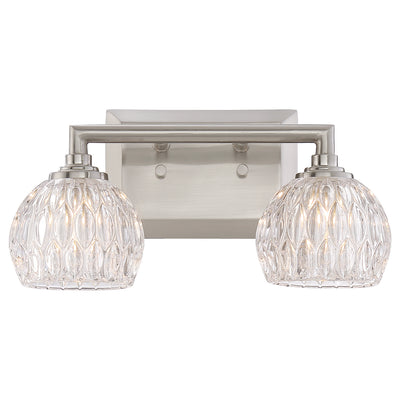 Quoizel - PCSA8602BN - Two Light Bath Fixture - Serena - Brushed Nickel