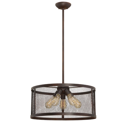 Millennium - 3275-RBZ - Five Light Pendant - Akron - Rubbed Bronze