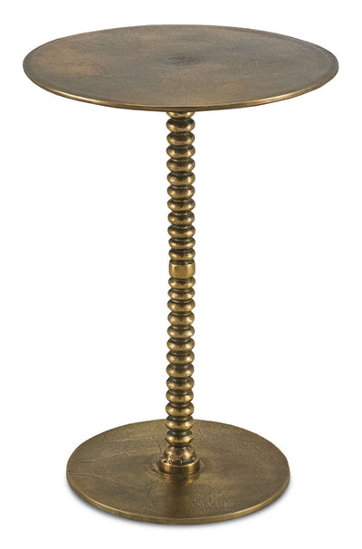 Currey and Company - 4188 - Accent Table - Dasari - Brass