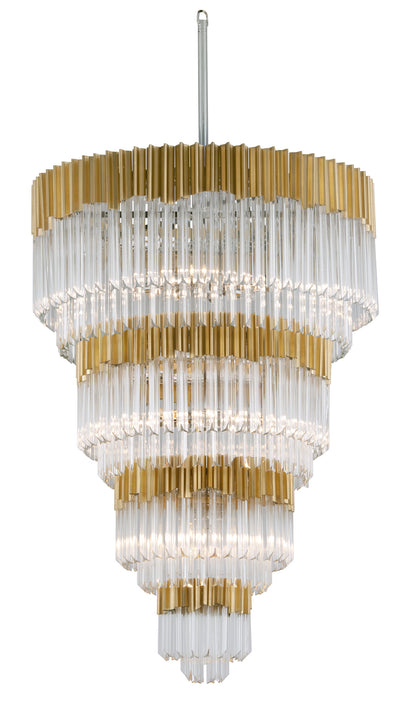 Corbett Lighting - 220-717 - 17 Light Pendant - Charisma - Gold Leaf W Polished Stainless