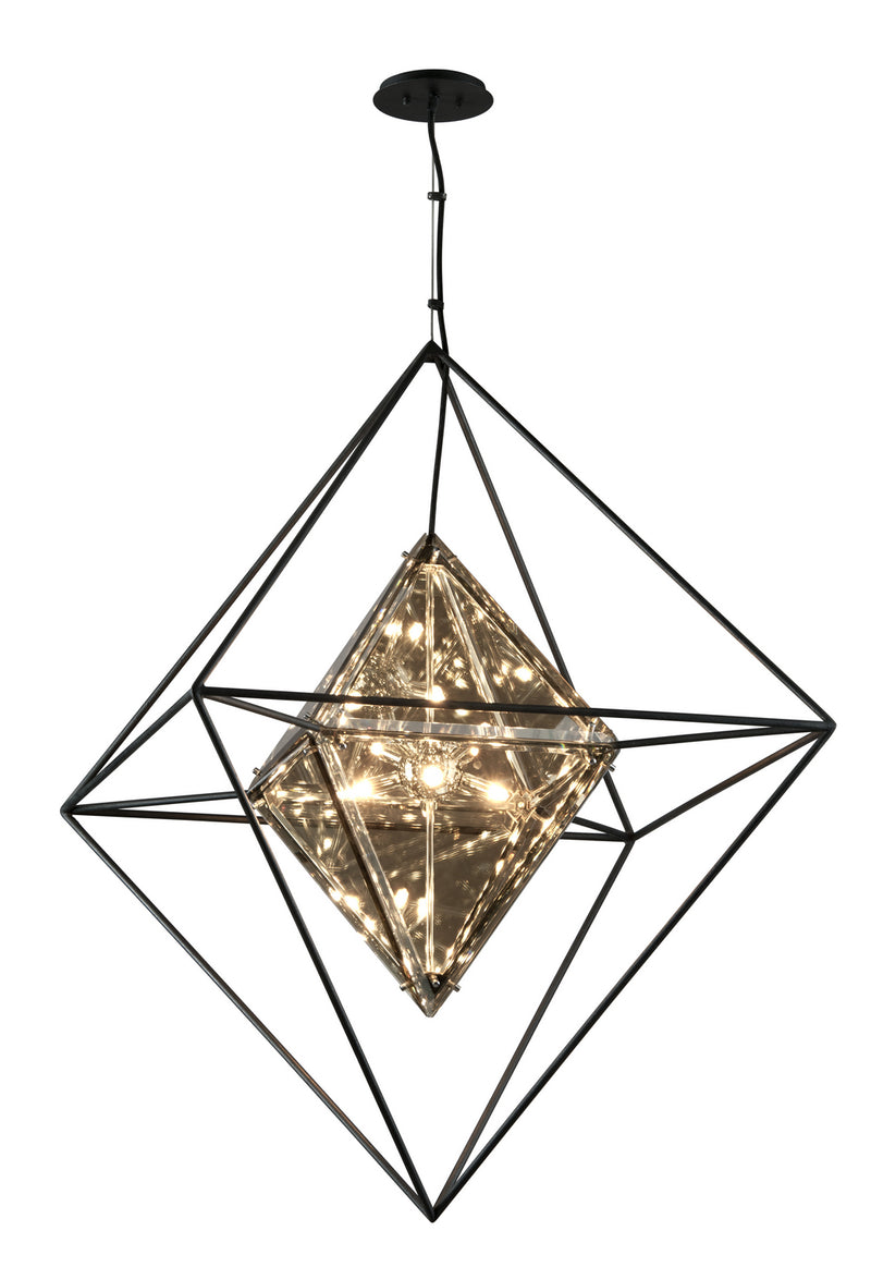 Troy Lighting - F5327 - Eight Light Pendant - Epic - Forged Iron