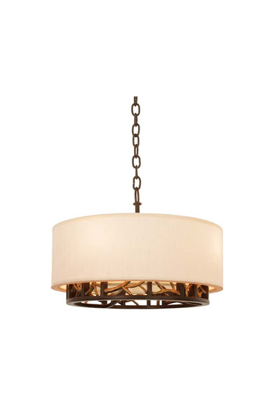 Kalco - 504151BZG - Four Light Convertible Pendant - Semi Flush Mount - Hudson - Bronze Gold