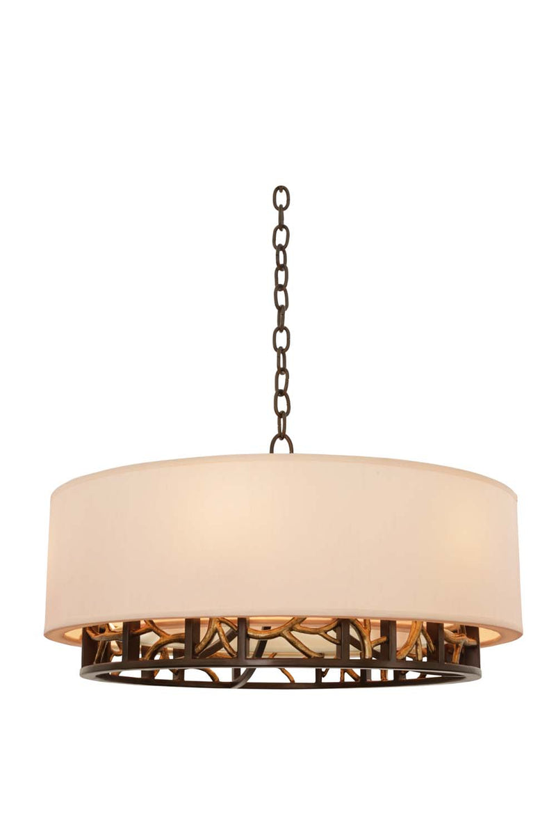 Kalco - 504152BZG - Six Light Pendant - Hudson - Bronze Gold