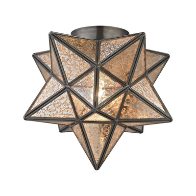 ELK Home - 1145-004 - One Light Flush Mount - Moravian Star - Oil Rubbed Bronze