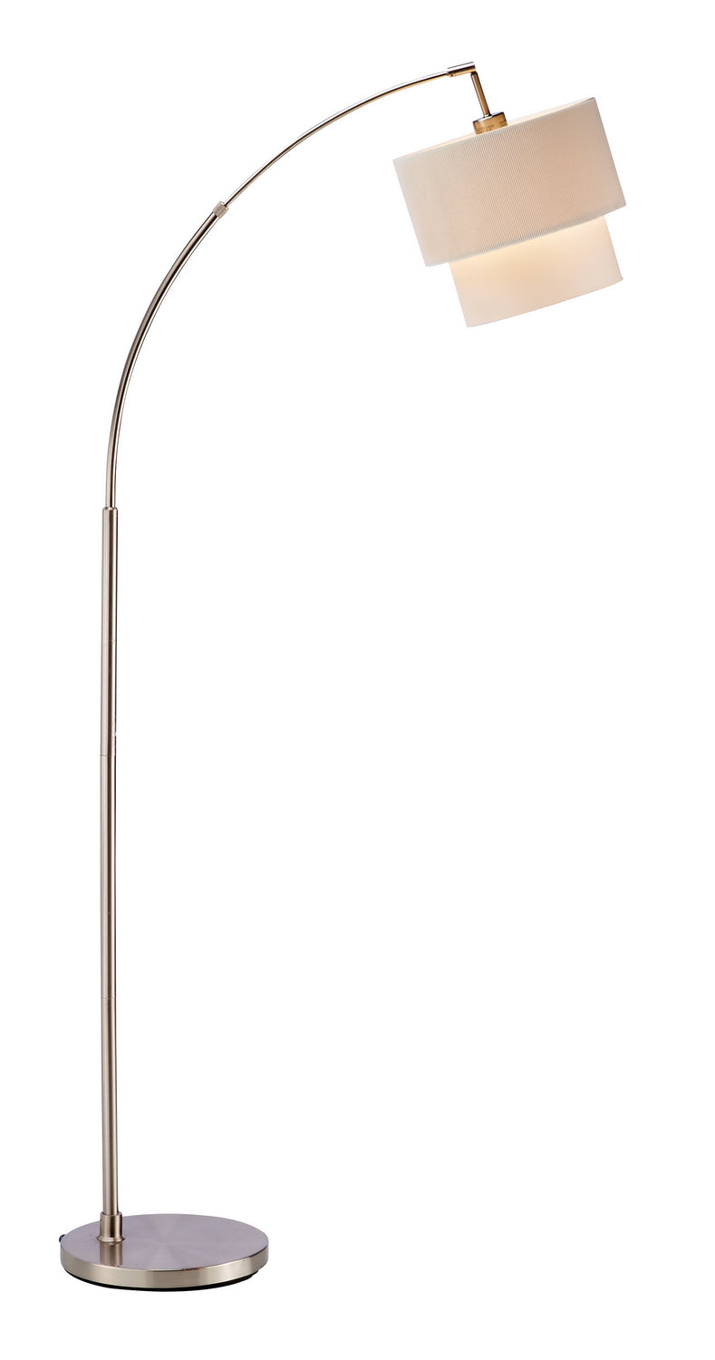 Adesso Home - 3029-12 - Arc Lamp - Gala - Brushed Steel