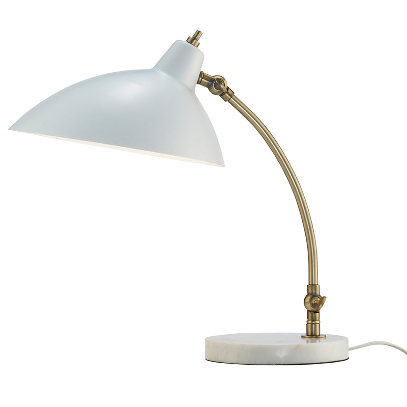 Adesso Home - 3168-02 - Desk Lamp - Peggy - White Marble