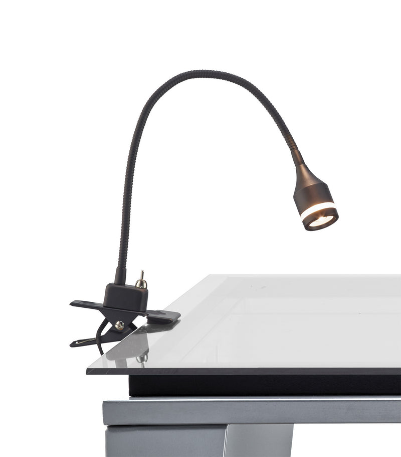 Adesso Home - 3217-01 - LED Clip Lamp - Prospect - Matte Black