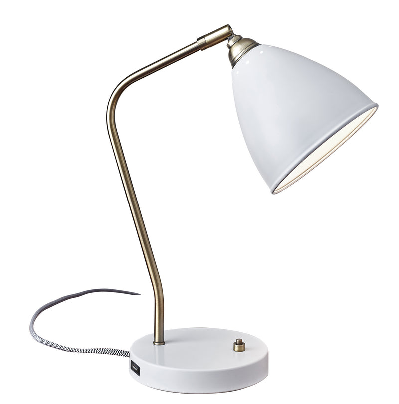 Adesso Home - 3463-02 - Desk Lamp - Chelsea - Painted White