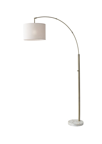 Adesso Home - 4249-21 - Arc Lamp - Bowery - White Marble