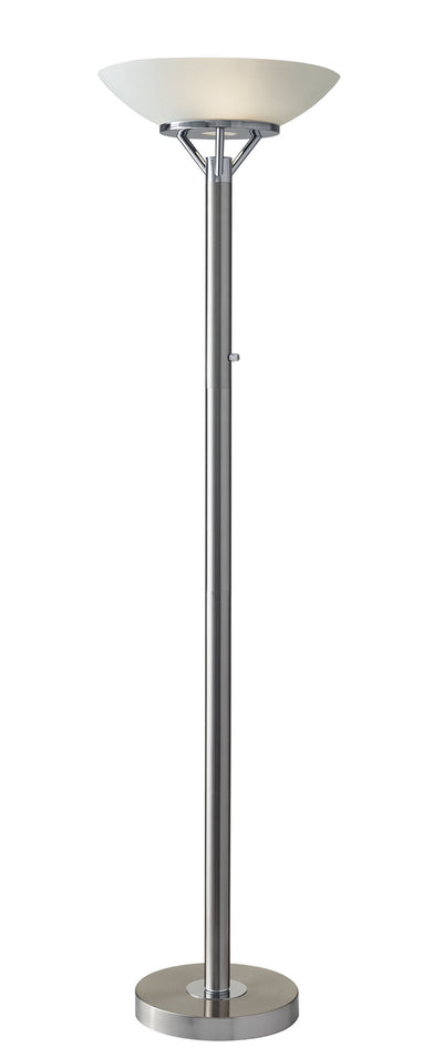 Adesso Home - 5023-22 - Two Light Torchiere - Expo - Brushed Steel