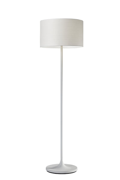 Adesso Home - 6237-02 - Floor Lamp - Oslo - White Metal