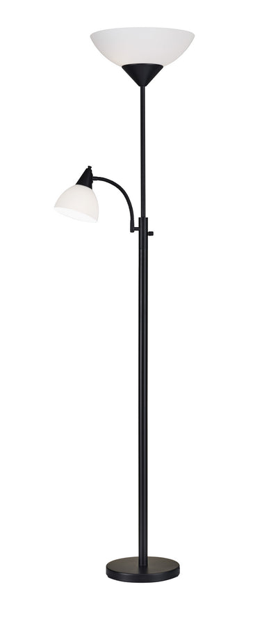 Adesso Home - 7202-01 - Two Light Torchiere - Piedmont - Black