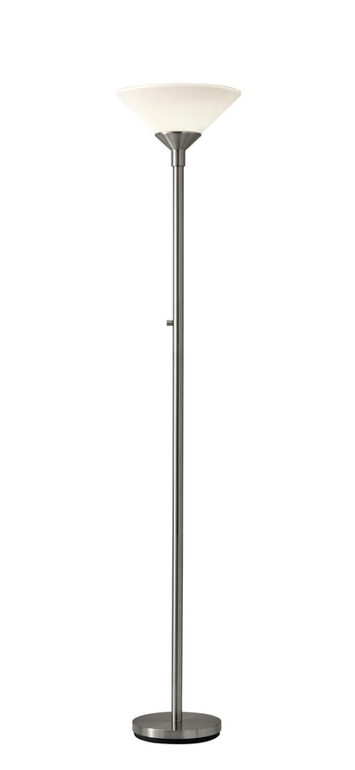 Adesso Home - 7500-22 - Two Light Torchiere - Aries - Brushed Steel