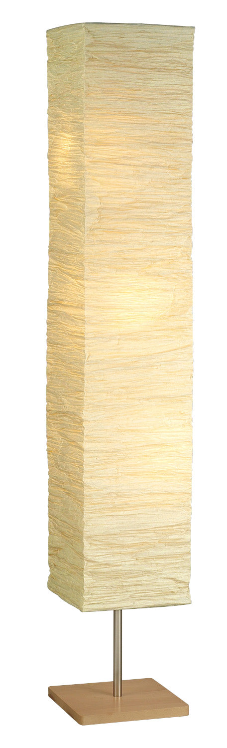 Adesso Home - 8022-12 - Three Light Floorchiere - Dune - Natural Wood