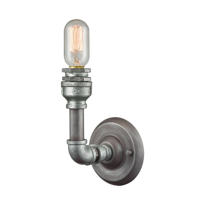 ELK Home - 10682/1 - One Light Wall Sconce - Cast Iron Pipe - Weathered Zinc