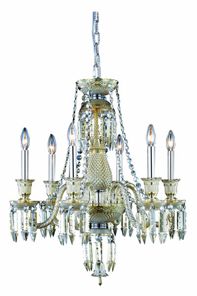 Elegant Lighting - 8906D24GT-GT/EC - Six Light Chandelier - Majestic - Golden Teak