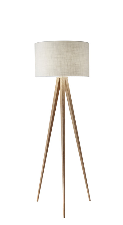 Adesso Home - 6424-12 - Floor Lamp - Director - Natural Wood