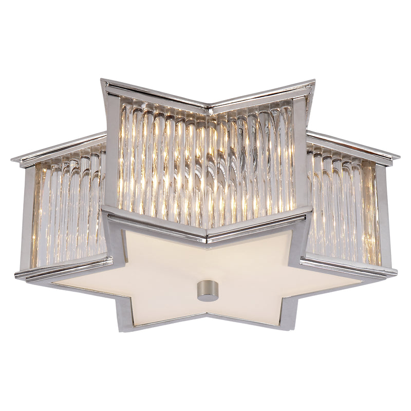 Visual Comfort Signature - AH 4016PN/CG-FG - Two Light Flush Mount - Sophia - Polished Nickel with Clear Glass
