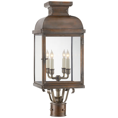 Visual Comfort Signature - CHO 7821NC-CG - Four Light Post Lantern - Suffork - Natural Copper