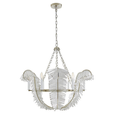 Visual Comfort Signature - NW 5051BSL - Six Light Chandelier - Calais - Burnished Silver Leaf