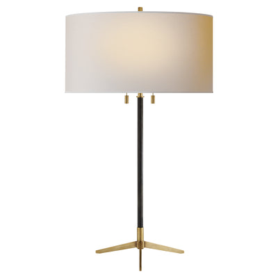 Visual Comfort Signature - TOB 3194BZ/HAB-NP - Two Light Table Lamp - Caron - Bronze with Antique Brass