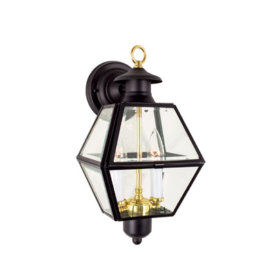 Norwell Lighting - 1063-BL-BE - Two Light Wall Mount - Olde Colony - Black