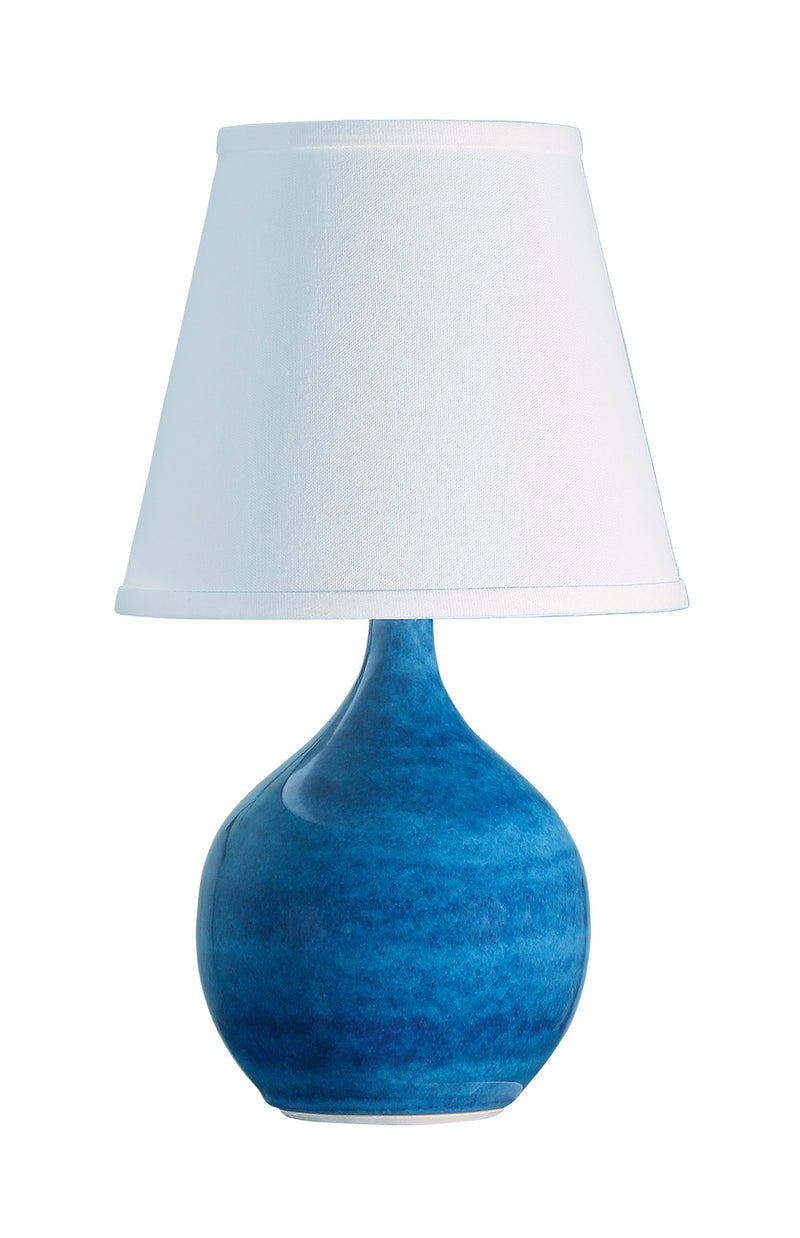 House of Troy - GS50-BG - One Light Table Lamp - Scatchard - Blue Gloss
