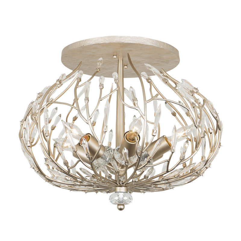 Varaluz - 271S06GD - Six Light Ceiling Mount - Bask - Gold Dust